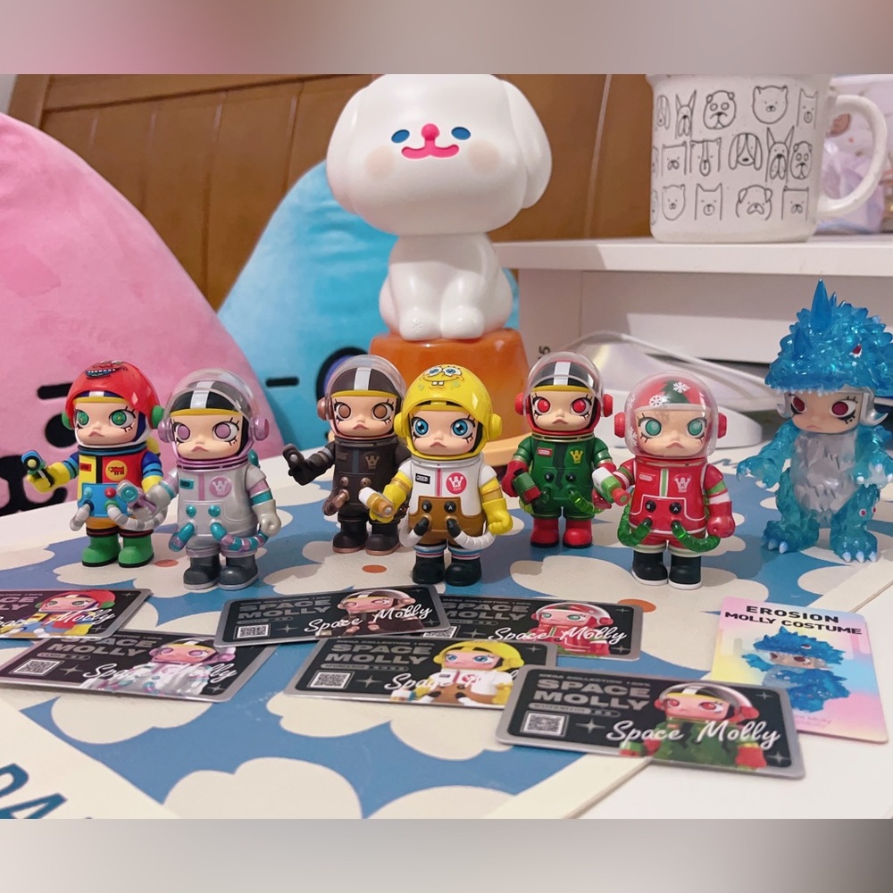 Pop mart popmart space Molly 100% set. Price of 7